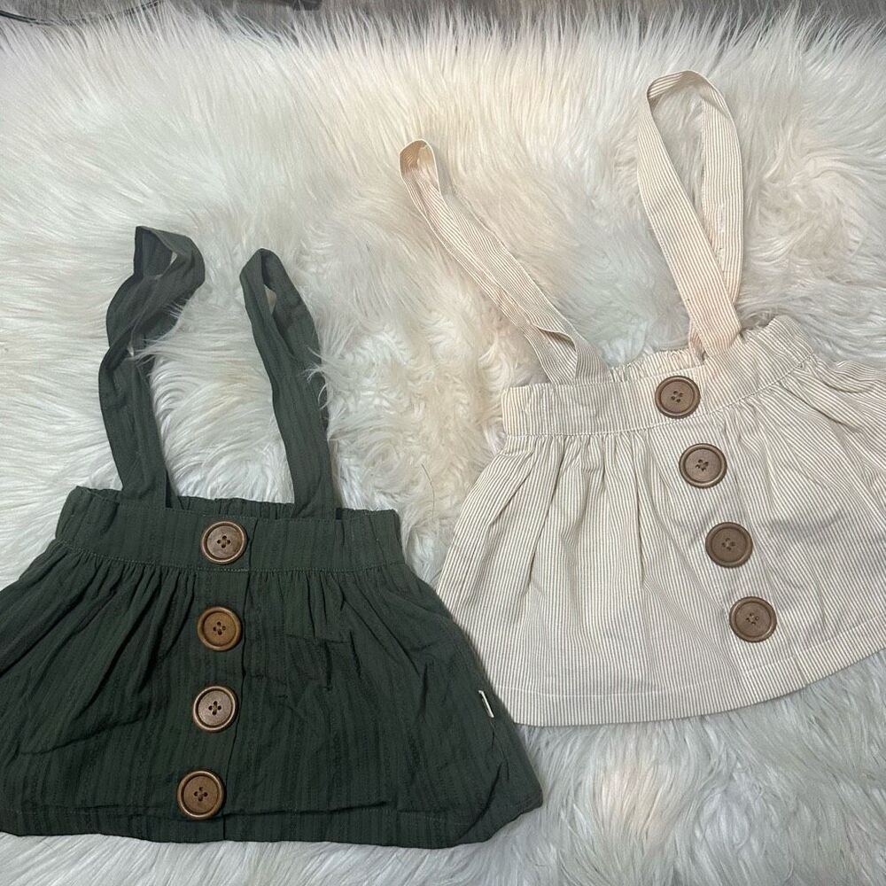 Lacey lane size 1 baby girl overall skirt dress bundle